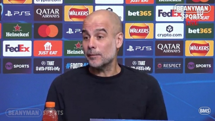 球探比分官网-瓜帅：别质疑哈兰德他会进球让你闭嘴 很高兴见到京多安和萨内